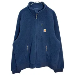 Carhartt カーハート フリースジャケット ブルー(メンズ XL)中古 古着 Y7414のサムネイル