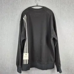 XL Y-3 3-ストライプ クルーネック スウェット ヨウジヤマモト H16333 スウェット 3-ストライプ ロゴ ブラックのサムネイル