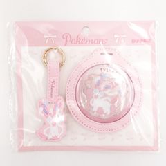 MINISO×포켓몬 한정 콜라보레이션 님피아 홀로그램 캔 배지 & 캔 배지 케이스 해외 공식 정규품 pokemon 미사용