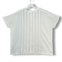 mumokuteki × LILASIC ムモクテキ リラシク ブラウスみたいなタック切替えカットソー 2way Tシャツ 半袖 コットン 白 ホワイト フリーサイズ レディース 夏 ゴーゴー古着マルイ草加店 2 No.久2958のサムネイル