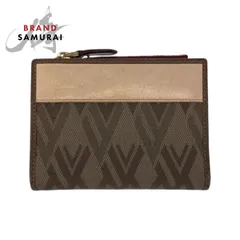 Valentino Garavani ヴァレンティノ ガラヴァーニ ブラウン PR B 913 TMC 1 折り財布 コンパクトウォレット レディース 600552【中古】のサムネイル