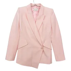 美品 Alexander McQueen アレキサンダーマックイーン テーラードジャケット アシンメトリー ダブルブレスト テーラードジャケット 薄ピンク 38【S】 レディース 【中古】のサムネイル