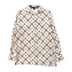 LOUIS VUITTON ルイ・ヴィトン 長袖シャツ モノグラム総柄 シルク トップス ホワイト 40【M】 レディース 【中古】のサムネイル