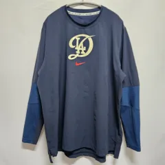 ナイキ ドライフィット MLB LA ドジャーズ ロングスリーブ ウォームアップ Tシャツ XLのサムネイル