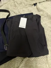 An ode begin Ver. 202 ONE タック ワイド ベイカー パンツ Melange Charcoalのサムネイル