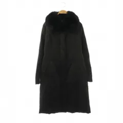 アクアスキュータム AQUASCUTUM フォックスファー ダウンコート ロング ブラック /HK ■OSのサムネイル