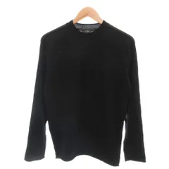 アルマーニ ジーンズ ARMANI JEANS ニット セーター ウール S 黒 ブラック 無地 クルーネック 長袖 /ML ■ECG004のサムネイル
