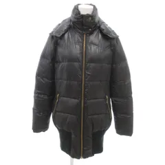 タケオキクチ TAKEO KIKUCHI 美品 ダウンコート 1 黒 ブラック スタンドカラー ミドル ハーフ丈 /SJ ■GY60のサムネイル