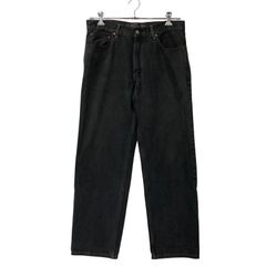 【中古品】 LEVI'S リーバイス 刻印4032 550 後染め RELAXED FIT BLACK DENIM PANTS リラックス フィット ブラック デニム パンツ ボトムス 【157-260806-yn-06-izu】