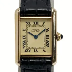 Cartier カルティエ マストタンクSM ヴェルメイユ SV925 アイボリー クォーツ レディース 腕時計のサムネイル