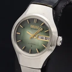 セイコー AT/自動巻 2706-0160 デイデイト カットガラス グリーン文字 