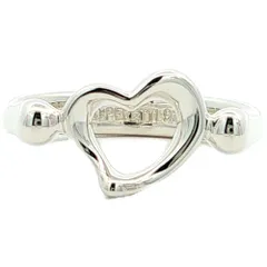 TIFFANY ＆ Co. ティファニー オープンハートリング 指輪/Sv925-2.2g 8.5号 #48.5 シルバー 【N】【メンズ・レディース】★■620635【中古】のサムネイル