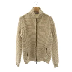 エンポリオアルマーニ EMPORIO ARMANI 中綿入り 切替 ニット ジャケット 46 ベージュ /DF ■OS ■ADのサムネイル