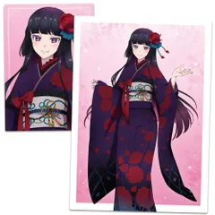 【新品】ロックは淑女の嗜みでして クリアファイル 黒鉄音羽 振袖ver. 描き下ろし【正規品】のサムネイル