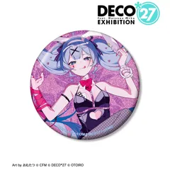 【新品】DECO*27 feat.初音ミク EXHIBITION Produced by DECO*27 / OTOIRO ラビットホール 75mmグリッター缶バッジ【正規品】のサムネイル