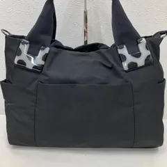Y7331　ear PAPILLONNER　イアパピヨネ　トートバッグ　ブラック　黒　レディース　無地　ポケット多数のサムネイル