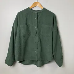 アイテムズ アーバンリサーチ ITEMS URBAN RESEARCH コーデュロイポケットシャツ【Ｆ】グリーン系／緑系のサムネイル