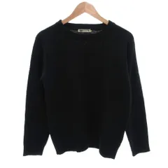セブンデイズサンデイ SEVENDAYS＝SUNDAY 美品 ニット セーター S 黒 ブラック クルーネック 長袖 ワッフル編み /IL ■ECF004のサムネイル