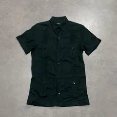 GQ6392◇A.P.C : キューバシャツ◇S◇黒系 アーペーセー 半袖のサムネイル