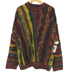 クージー COOGI 90S オーストラリア製 マルチカラー ウール 3Dニット  メンズ import：M のサムネイル