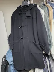 KAPTAIN SUNSHINE (キャプテンサンシャイン) カシミア ウール ブラック ダッフルコート 38サイズのサムネイル