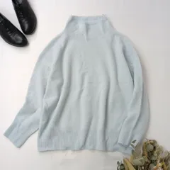 La boutique BonBon ラブティックボンボン ウール ボトルネック ニット プルオーバー 日本製 /26Fのサムネイル