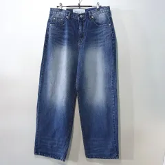 SS新作) オールキャット ブルー ワイド デニム 160番 XS Lのサムネイル