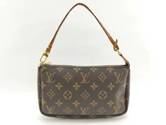 LOUIS VUITTON ルイヴィトン ポシェットアクセソワール M51980 モノグラム アクセサリーポーチ ミニバッグ ハンドバッグ フランス製 AR0959 ヴィンテージ レディースのサムネイル