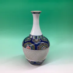 中古品/美品 有田焼 林九郎 花瓶 透かし彫りのサムネイル