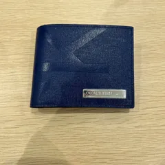 【CK CALVIN KLEIN 二つ折り財布 ネイビー 新品未使用】のサムネイル