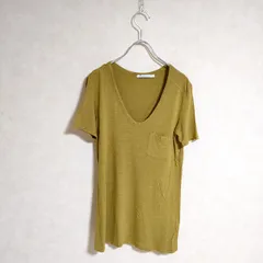 T by Alexander Wang Uネック サイズXS 半袖Ｔシャツ カットソー 黄土色 レディース アレキサンダー ワン【中古】3-0707S△のサムネイル