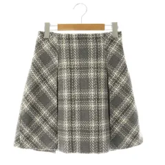 ウィルセレクション WILLSELECTION 23AW ボックスプリーツツイードミニスカート M グレー /HK ■OS ■SHのサムネイル