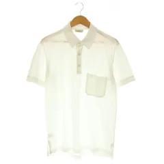 エルメス HERMES Hロゴ刺繍 ポロシャツ カットソー コットン L 白 /CX ■OS ■ADのサムネイル