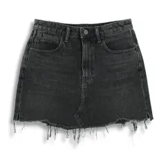 アレキサンダーワング (WOMEN - S/M) コットン ウォッシュド デニム バイト ミニ スカートのサムネイル