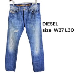 DIESEL デニムジャケット Gジャン L ブルー NHILL-TM ダメージ - メルカリ