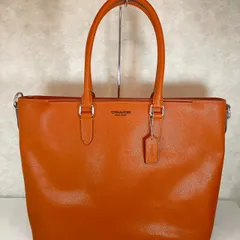 コーチ　COACH トートバッグ ベケット ビジネス 2way レザー オレンジ A4可 ABランクのサムネイル