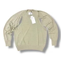 参考上代41800円 未使用 stein(ssstein) GLITTER KNIT LAYERED RAGLAN CREW レイヤードラグラングリッタークルーネックニット セーター シュタイン ST.1009 シルバー M （99417A）のサムネイル