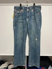 正規品/34 *新品 トゥルーレリジョン ジョイ スーパー デニム ズボンのサムネイル