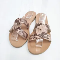 ANCIENT GREEK SANDALS パイソン サイズ35 サンダル ベージュ レディース エンシェントグリークサンダルズ【中古】5-0802S◎のサムネイル