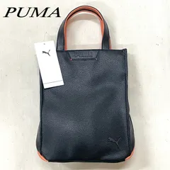 【タグ付】PUMA プーマ リブート 2WAYトートバッグ ショルダーバッグ ブラック × オレンジのサムネイル