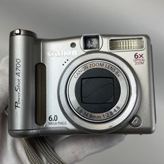 動作確認品】Canon Powershot A700 シルバー キャノン - メルカリ