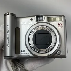 ○Canon.Power Shot A700、コンパクトデジタルカメラ、SDカード、ケース付き　X87のサムネイル