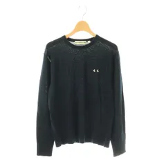 アニヤハインドマーチ ANYA HINDMARCH × ユニクロ UNIQLO 24AW ウールニット カットソー 長袖 M ネイビー /DO ■OSのサムネイル