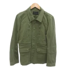 ラウンジリザード LOUNGE LIZARD Cotton twill French military blouson ミリタリージャケット ブルゾン ヴィンテージ加工 2 カーキ /YJ ■ECA003のサムネイル