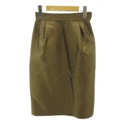 ジバンシィ GIVENCHY BOUTIQUE 美品 シルク100% スカート ロング丈 8 茶 ブラウン 0511 ■STKのサムネイル