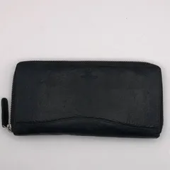 10620　HIROKO KOSHINO　ヒロココシノ　ファスナー　長財布　黒　ブラック　中古品のサムネイル