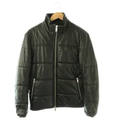 アルマーニエクスチェンジ A/X ARMANI EXCHANGE 中綿ジャケット アウター レザーライク ジップアップ S ブラック /CX ■GY60のサムネイル