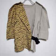 TOGA PULLA TP11-FJ237 Jaquard blouse 定価47300円 ブラウス シャツ イエロー ベージュ レディース トーガプルラ【中古】3-0705S∞のサムネイル