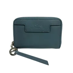 LONGCHAMP(ロンシャン) コインケース - ブルーグレー ラウンドファスナー レザーのサムネイル
