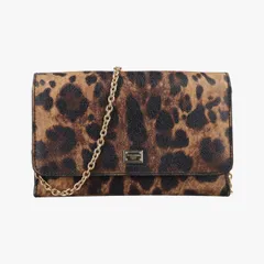 ドルチェ＆ガッバーナDolce & Gabbanaレオパード ヒョウ柄 ブラウン コーティングキャンバス のサムネイル